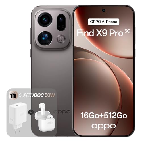 OPPO Find X9 Pro 5G 16+512Go, Smartphone...