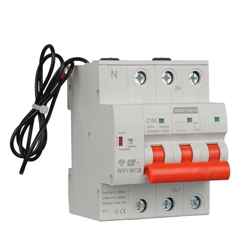 Disjoncteur connecté WiFi 4P 50A avec protection contre les courts-circuits - 5