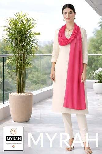 Image of MYRAH Chiffon Solid Casual Daily Use Dupatta For Women's & Girls Length - 2.50 Meter