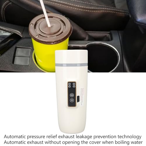 Tetera Eléctrica de Viaje 350ml Acero Inoxidable Beige miniatura 6