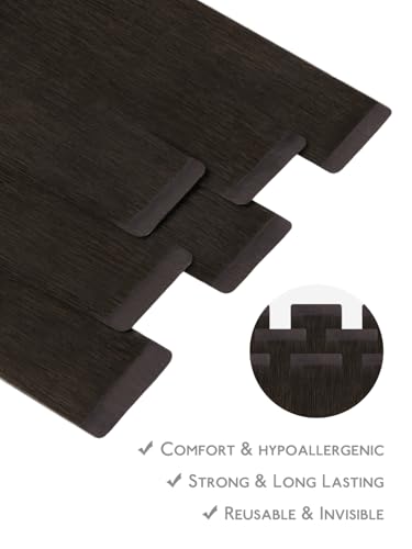 Image of WENNALIFE Fuller Tape in Hair Extensions Human Hair, 16 inch 20pcs 80g Dark Brown Remy Hair Straight Tape in Extensions Skin Weft Tape Ins Extensiones De Cabello Humano
