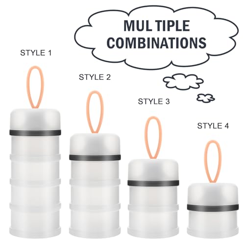 Image of Accmor Baby Formula Dispenser On The Go, Stackable Formula Dispenser Formula Container to Go, Non-Spill Portable Milk Powder Kids Snack Storage Container, BPA Free