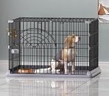 N&S ペットケージ サークル トレー付き 屋根付き 猫 犬 小型犬 超小型犬 うさぎ 室内用 コンパクト 幅76×奥行50.5×高さ47cm ブラック