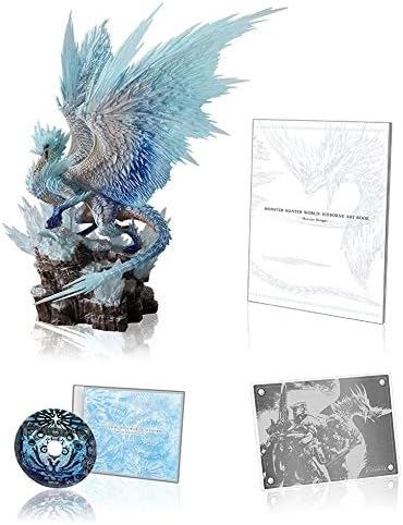 Monster Hunter World: Iceborne Velkhana Figure Statue & Art Book & Sound Truck & Metal Plate Japan Original Limited Box (Product Code Not Included)