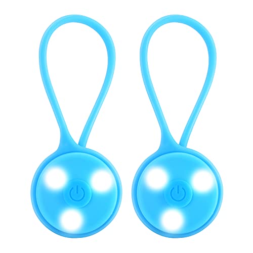 Brifit Feu Arrière de Vélo, Lumière LED Super Lumineuse avec 3 Modes d'Éclairage, Étanche et Antichoc, Voyant d'Avertissement avec Cordon en Silicone à Installer sur Vélo Poussette Scooter, Sac à Do Cover