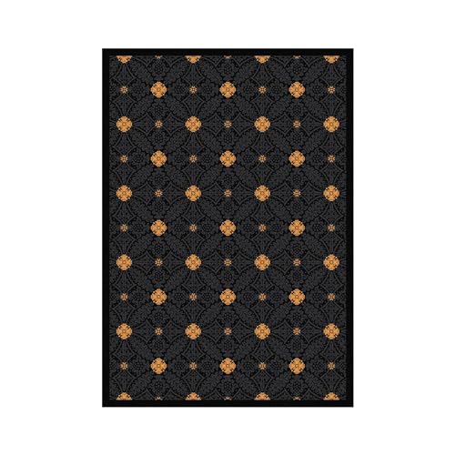Joy Carpets Any Day Matinee Fort Wood Theater Area Rug, Black