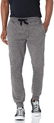Southpole Men's Fleece Jogger, Grey(Marled), Large