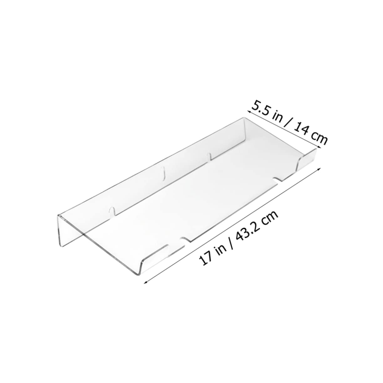 FUNOMOCYA Ergonomic Acrylic Keyboard Riser for Comfortable Typing Keyboard Stand for Working Stylish Tilt Design for Home Office Gaming