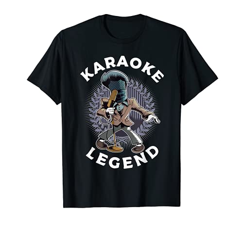 Camiseta vintage de karaoke leyenda cantante de karaoke Camiseta