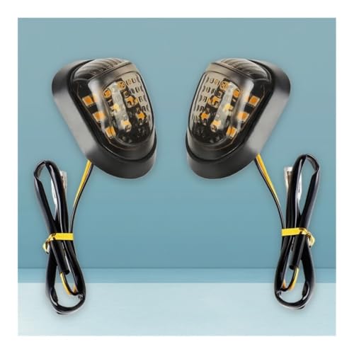 Clignotant moto 12V universel ovale à 9 LED pour carénage de moto - 2