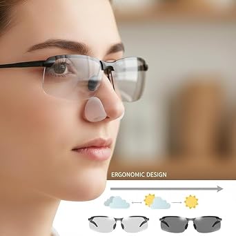 Jowxsx Photochromic Polarized Sunglasses UV400 Sports Sunglasses Day Night Glasses Ultralight Cycling Sunglasses