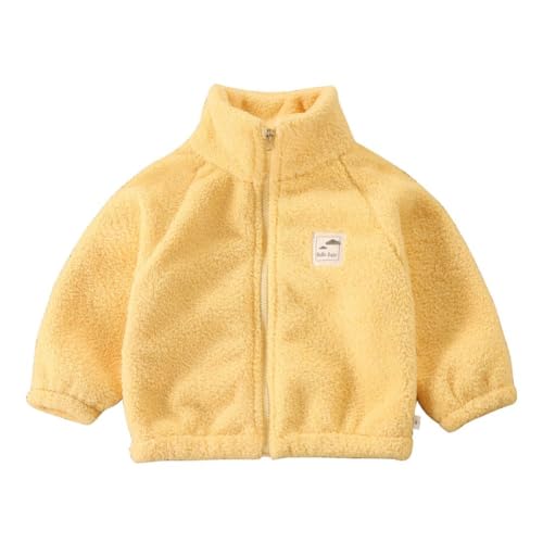 Unisex Toddler Baby Boys Girls Sherpa Fleece-Lined Zip Up Jacket Thick Warm Outerwear Coat Outfit for Children