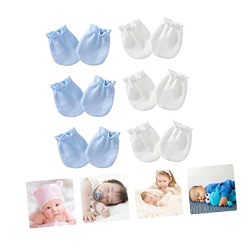 Mittens No Scratch Newborn Gloves Soft Cotton Mittens for Boys Girls Supplies4