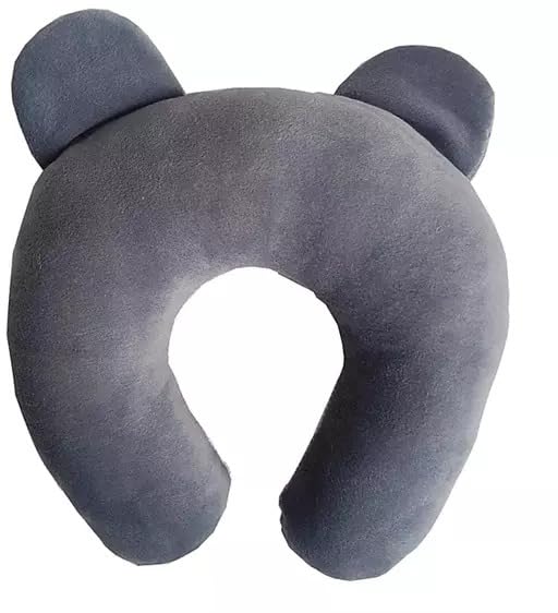 Image of Cotton New Born Baby Soft Neck Supporting Pillow for Head Shaping Baby (0-12 Month), Infant Pillow Printed, Baby Sleeping, Gift for Babies Panda Design
