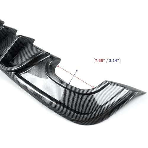 Difusor trasero de parachoques estilo MP para BMW E82 135i Coupe con labio protector 4