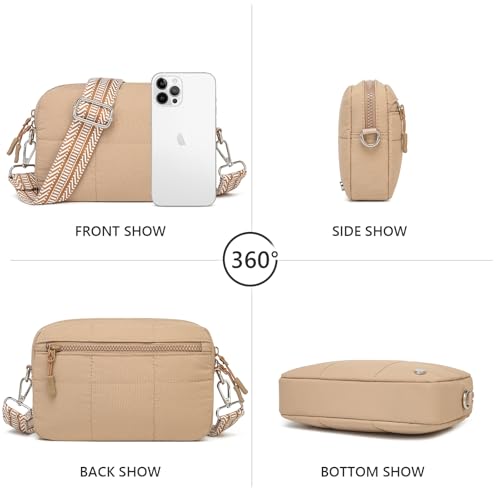 Image of JEEHAN Quilted Crossbody Bags for women Designer Shoulder Handbags Small Purse