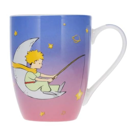 KIUB Taza de porcelana (El Principito Pesca de las Estrellas)