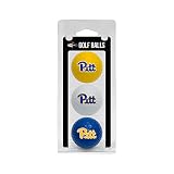 Team Golf NCAA Pittsburgh Panthers 3 Golf Ball Pack Regulation Size Golf Balls, 3 Pack, Full Color Durable Team Imprint