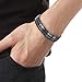 JEROOT Magnetic Bracelets for Men, Pure Titanium Bracelet (3500Gauss Per Magnet), Men's Bracelet Lymphatic Jewelry Gifts (Gray-2)