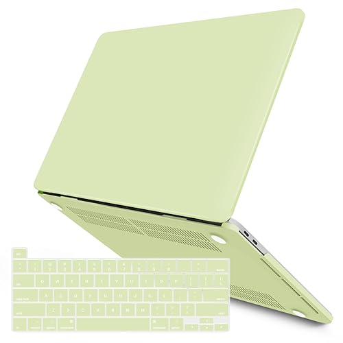 IBENZER Compatible with MacBook Pro 13 Inch Case M2 M1 2026 2025 2024 2023 2022 A2338 A2289 A2251 A2159 A1989 A1706 A1708, Hard Shell Case & Keyboard Cover for Mac Pro 13, Wasabi Green,T13WSB+1