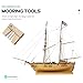 Gatuida Wooden Sailing Model Fixed Tool Rigging Nailing Workstation Boat Kit Ships Jig Wooden Mooring Tools Assist Tool
