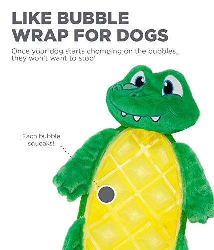 Image of Outward Hound Bubble Palz Plush Gator Dog Toy, Large