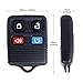 4 Button Keyless Entry Remote Control - Key Fob Clicker Transmitter Replacement for Ford, Lincoln, Mercury, Mazda, Mustang Explorer Escape Expedition Focus Fusion Taurus (CWTWB1U345)