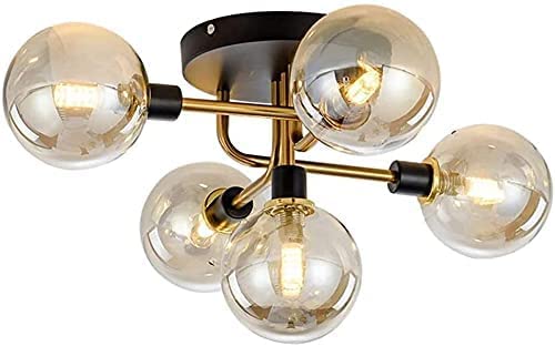 LED de style industriel vintage luminaire de plafond en verre