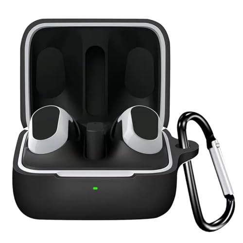 JXRICH For SONY WF-G700N �P�[�X �\�j�[ WF-G700N �p �J�o�[ �����h�~ �L�Y�h�~ �V���R���P�[�X �����[�d�\ �S�ʕی� �J���r�i�t��(�u���b�N)