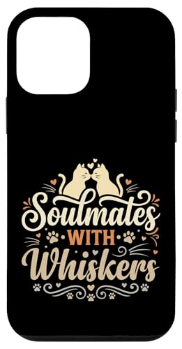 Soulmates With Whiskers Funny Kitten Lover Meme Cat Wedding �X�}�z�P�[�X iPhone 12 mini �p