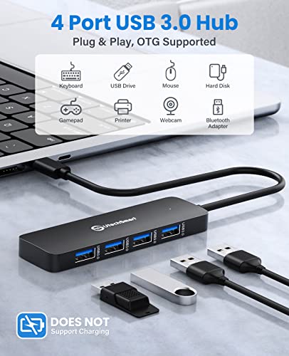 Répartiteur USB 3.0 rapide pour MacBook HP Surface Pro et PC portable - 2