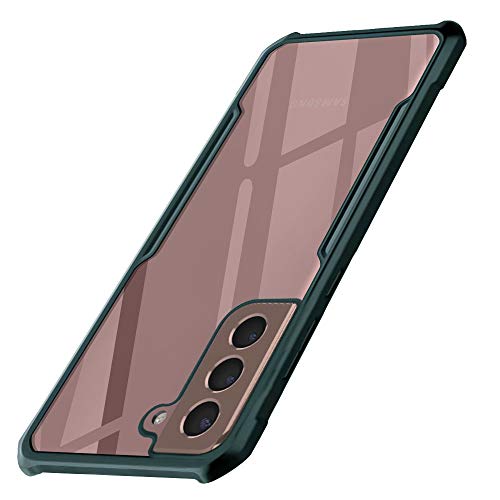 Image of WOW IMAGINE Shock Proof Clear Protective Back Case for Galaxy S21+ - AirEDGE Technology | Full Camera Protection | Back Case Mobile Cover for Samsung Galaxy S21+ S21 Plus - Camo Green