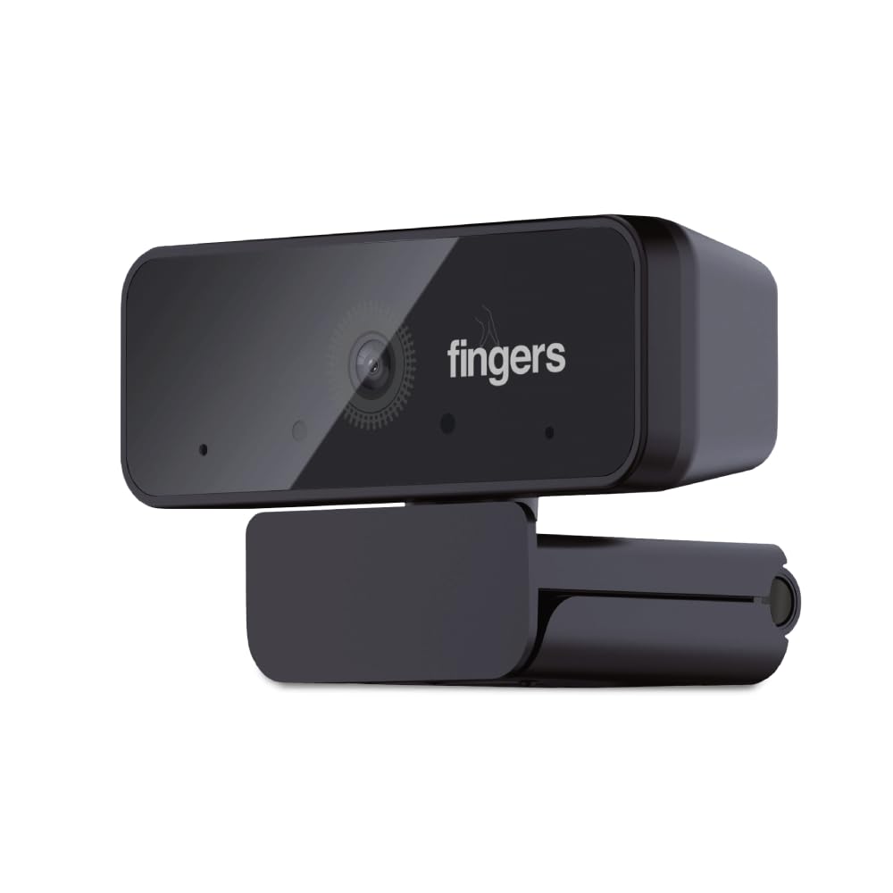 FINGERS Hi-Res 2K Web Camera - QHD 2K, Wide Angle, Auto-Focus, Built-in Mic | USB Web Camera for PCs, Laptops, QHD 2592 x 1944 2K Resolution, 360° Rotation, 75° Distortion-Free Wide Viewing Angle-image-26