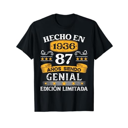 87 Años Cumpleaños Regalo Hombre Hecho En 1936 Hecho En 1936 Camiseta