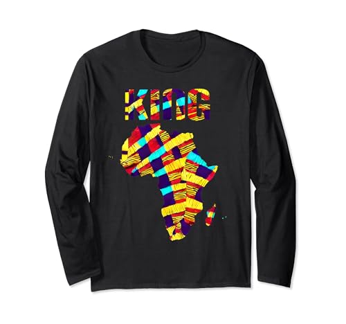 King Kente Tribal África Dashiki Print African Lover Mujeres Manga Larga