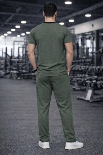 Image of Mack Jonney Men's Polyester Lycra Tracksuit | Lightweight Sports & Gym Wear | Comfortable Running & Training Track Suit for Men-MJ-184