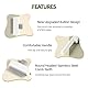 Marchul 2Pcs Katze Kamm Hund Kämme Set, Floh Kamm für Katzen und Hunde, Selbstreinigende Katze Grooming Bürste mit Release-Taste und Edelstahl Metall Runden Zähnen für die Entfernung, weiß