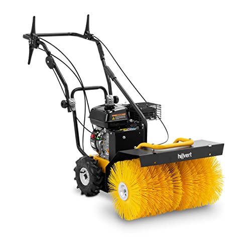 hillvert HT-PS-600 Kehrmaschine Benzin 208 cm³ / 4,1 kW 700 mm Arbeitsbreite Motorbesen Benzin-Kehrmaschine Motorbesen Benzin