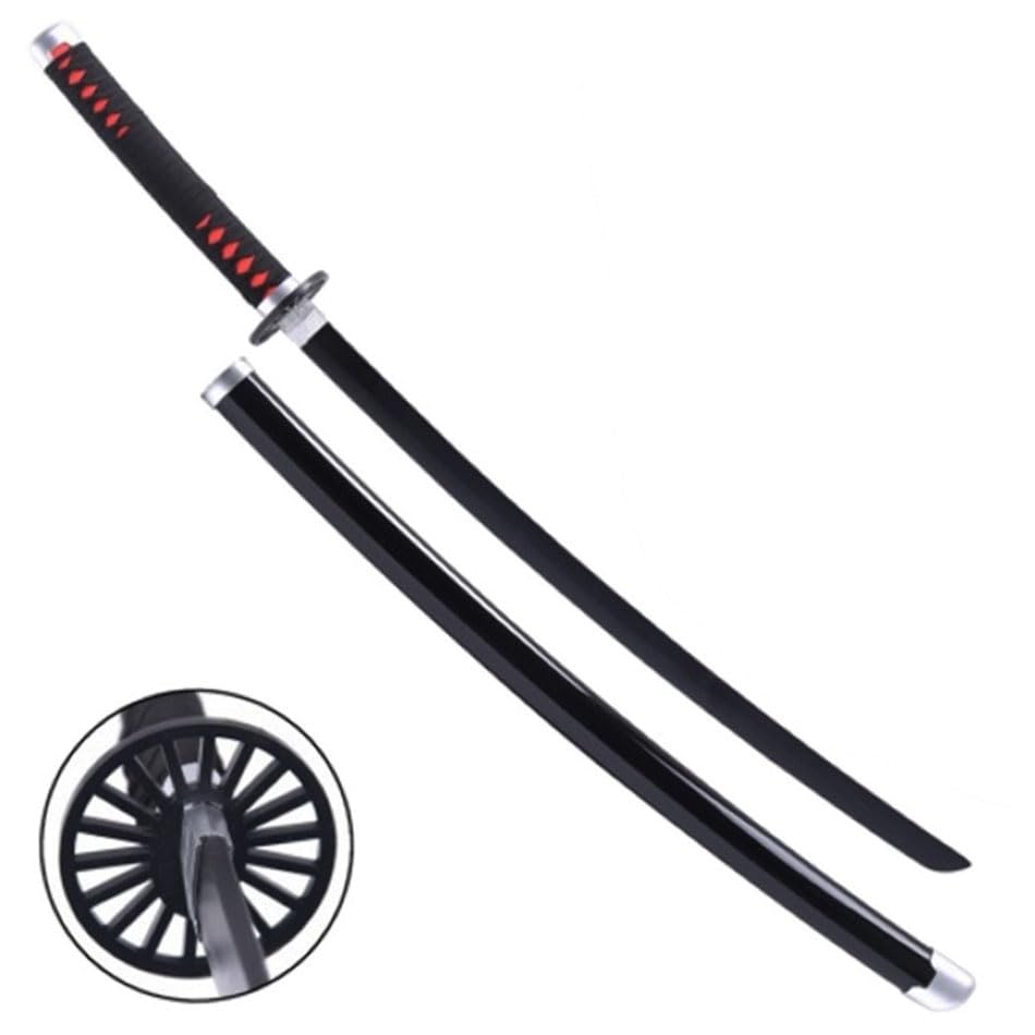 Katana Ornamental de Madera con Hoja de bambú | Katana Fabricada en Bambú. Uso Exclusivo Deportivo. 96 cm.