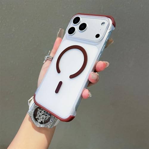 Coque magnétique iPhone 16 Plus sans cadre grise translucide antichoc - 2