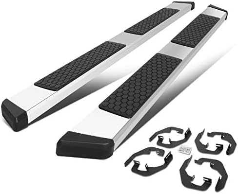 Running Board Auto Dynasty 5 Inches Honeycomb S Compatible With 2005-2022 Toyota Tacoma Double/Crew Cab, Stainless Steel Side Step Nerf Bar, Polished Chrome Running Boards For Silverado Crew Cab