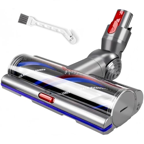High Torque Brush Head for Dyson V15 V11 V10 V8 V7 SV10 SV12 SV14 SV22 Vacuum Cleaner Anti-Tangle Motorised Replacement Floor Tool for Carpet & Hard Floor Adjustable Suction Part 970100-05