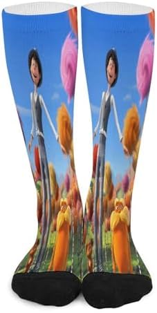 Calcetines de anime Lorax de 16,5 pulgadas, medias largas informa...