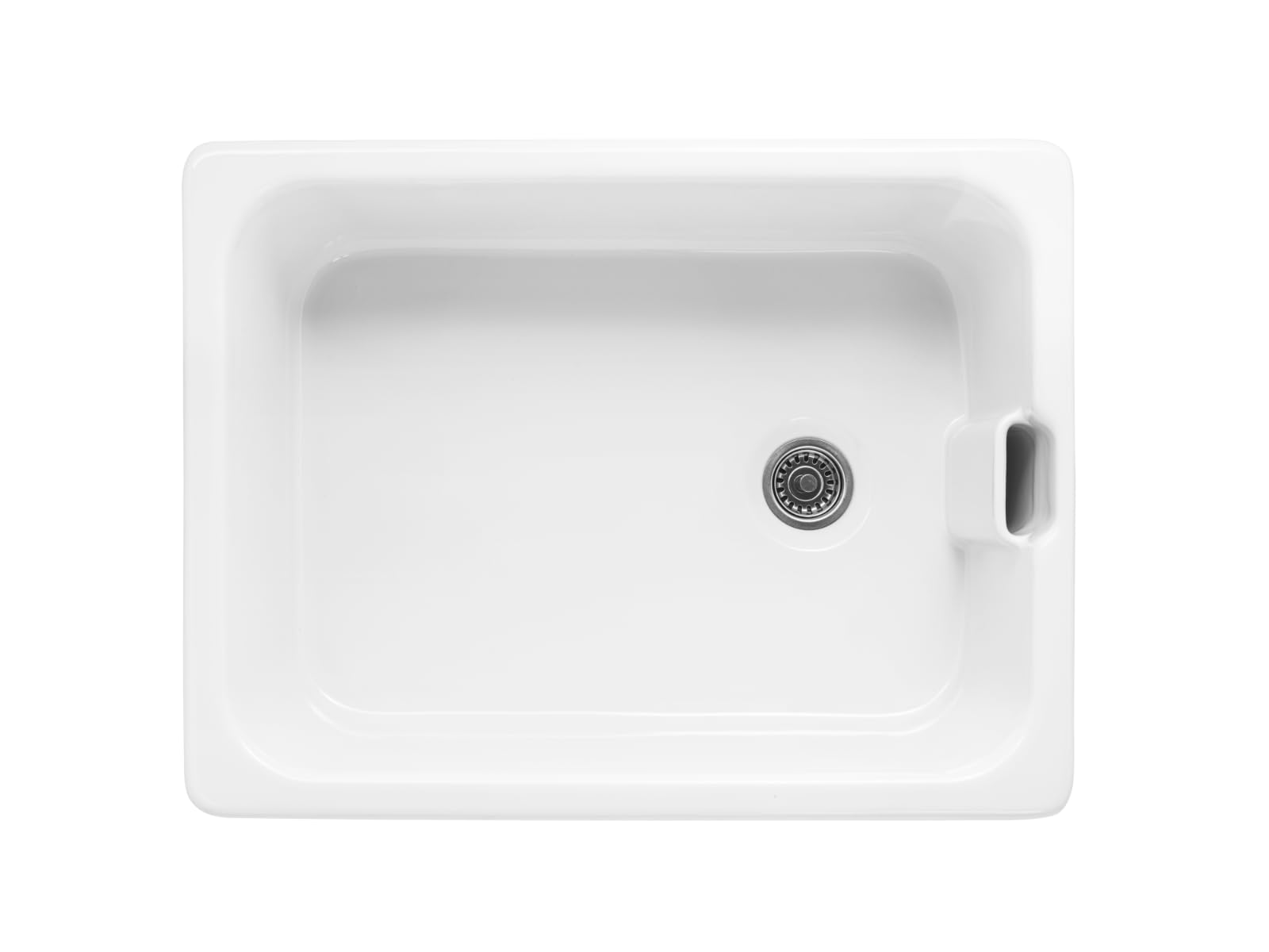 Flode Fireclay Single Bowl Belfast Ceramic Kitchen Sink - 595 x 455 x 252mm