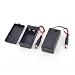 uxcell 2pcs 2.1 x 5.5mm Male Plug Case Box Holder w Cover for 9V Battery