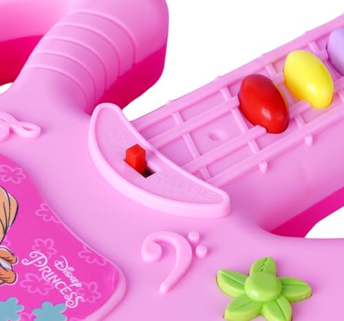 Image of Disney Princess Musical Guitar for Toddlers - Sing-Along Karaoke Junior Music Toy with Built-in Tones - Pink Rockstar Interactive Toy Guitar for Girls Ages 3+ - Educational Birthday Gift