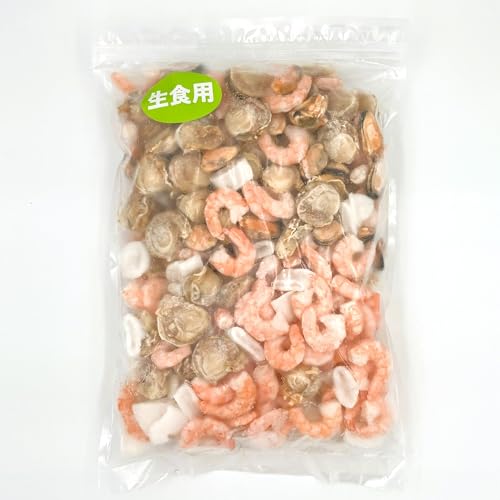 冷凍シーフードミックス〈冷凍〉冷凍シーフードミックス、エビ・イカ・貝柱入り、生食用、業務用サイズ