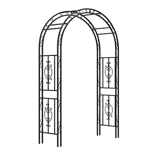Arcón de Jardín de Metal Resistente Fuerte Extraíble Durable Resistente A la Intemperie para Plantas Trepadoras Rosas Vides Jardín al Aire Libre Césped Patio Trasero Patio Cobre Antiguo
