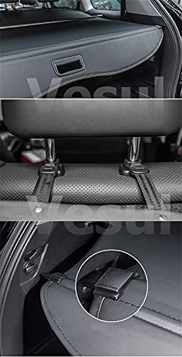 Vesul Fit For Highlander 2014-2019 Tape On Window Wind Deflector Chrome Trim Rain Guard Vent Visor Shield Cover Sun Vent Shade Retractable Cargo Cover Security Shade Shield Privacy Screen #TOP6