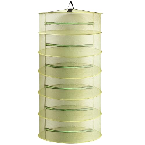 Wffeila 4-lagiges Hängendes Trockennetz - Faltbares Kräutertrockengestell Für Pflanzen